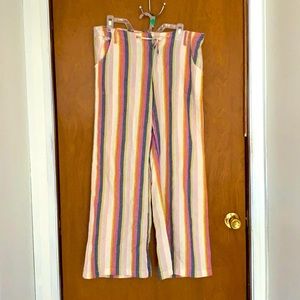 Women’s Striped Wide Leg Pants